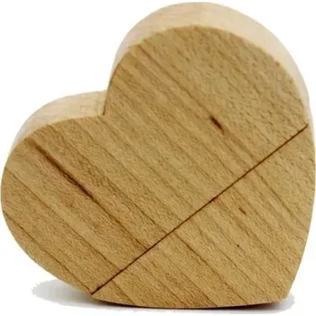 USB flash disk USB flash disk | flash disk srdce, 4 - 128 GB - světlé dřevo,4GB