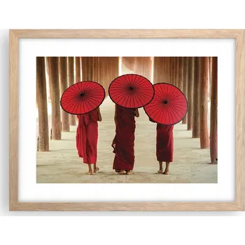 Obraz Obraz plakát v rámu světlý dub do obýváku 40x30 Asie foto plakáty na zeď