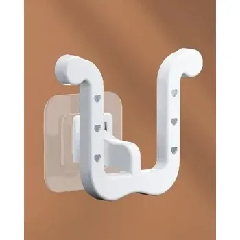 Úložný box Nástěnný držák na pantofle | úložný prostor - 3ks bílé