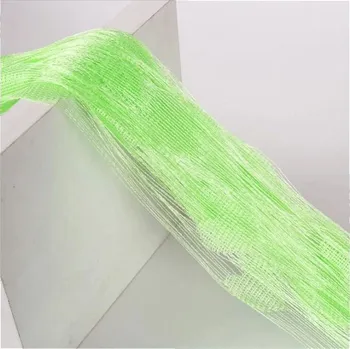 Sprchový závěs Provázková záclona | provázkový závěs, 1 x 2 m, 1 ks - Světle zelená