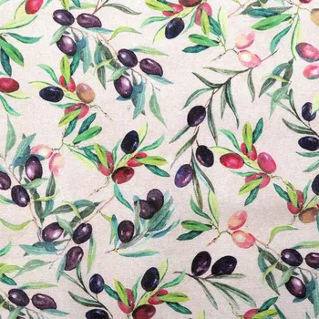 Pro Háčkování Dekorační látka Loneta olivy