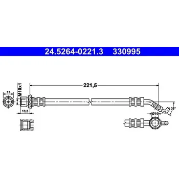 Brzdová hadice Brzdová hadice ATE 24.5264-0221.3