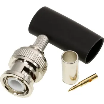 Vysílačka BNC samec pro kabel H155/RF240, krimpovací, precizní provedení (BNC 155 Cr)