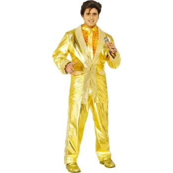 Karnevalový kostým Pánský kostým Elvis (zlatý) - Velikost L 52-54