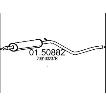 Auto-moto Střední tlumič výfuku MTS 01.50882