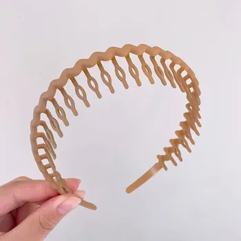 Čelenka Dámská sportovní čelenka proti skluzu | vlasové doplňky - Lehká káva