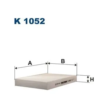 Klimatizace automobilu Filtr, vzduch v interiéru FILTRON K 1052