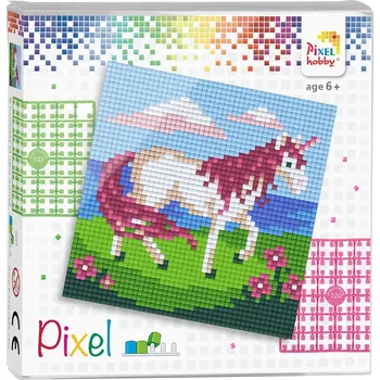 kreativní sada PixelHOBBY Pixel set 4 desky - jednorožec
