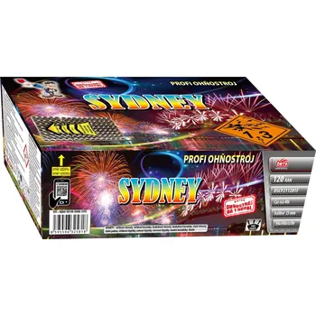 Zábavní pyrotechnika ČÍNA PROFI SLOŽENÝ OHŇOSTROJ SYDNEY 120 RAN 1/1