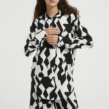 Dámská košile Košile Be You Mono Print 1012468 8 (XS)