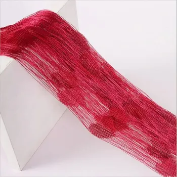 Sprchový závěs Provázková záclona | provázkový závěs, 1 x 2 m, 1 ks - Vínová