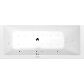 Vana MIMOA hydromasážní vana, 170x80x39cm, Highline Hydro-Air, chrom