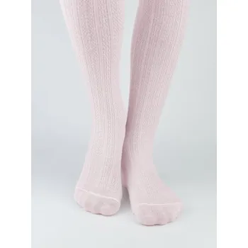 Kojenecký body NOVITI RB009-G-02 Rajstopy bawełna żakard wzór prążki róż 68/74