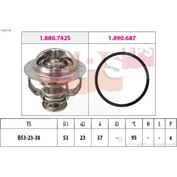 Těsnění motoru Termostat, chladivo EPS 1.880.742