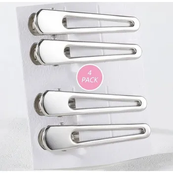 Kadeřnické sponky pro ženy a dívky | vlasové doplňky 4 ks - malé kulaté dlouhé