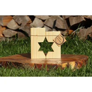 Svícen Svícen vyřezávaný hvězda Barevné provedení: Hvězda