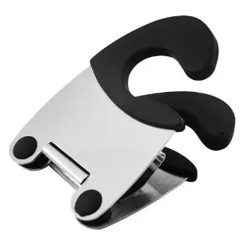 Silikonový držák na lžíci | kuchyňský klip | nástroj do kuchyně - černý