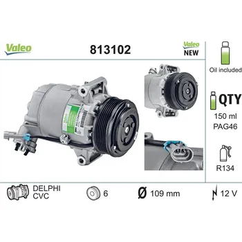 Kompresor klimatizace Kompresor, klimatizace VALEO 813102