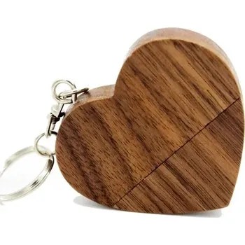 USB flash disk USB flash disk | flash disk srdce, 4 - 128 GB - tmavé dřevo,8GB