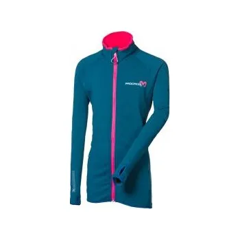 Chlapecká mikina Progress TISPA JUNIOR MERINO petrol/fuchsie 128; Modrá mikina + DÁREK DLE VÝBĚRU!