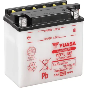 Motobaterie Yuasa Yumicron 12V, 8Ah, 75A, YB7L-B2