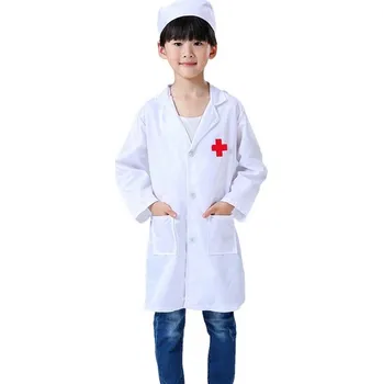 Karnevalový kostým Dětský kostým doktor a zdravotní sestra | oblek na párty pro děti - Bílá,150cm