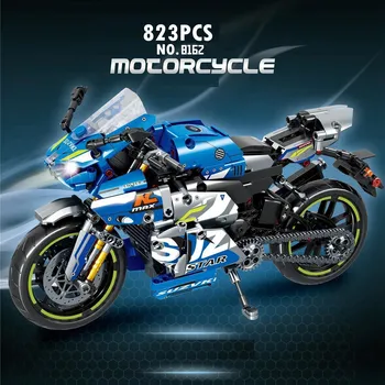 ostatní stavebnice Technická stavebnice motorky pro děti a dospělé | styl lego - Modrá