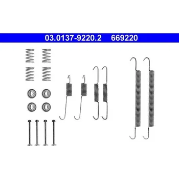 Brzdová čelist Sada příslušenství, brzdové čelisti ATE 03.0137-9220.2