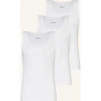 Pánské tričko Boss Pánský Nátělníky One, 3 Kusy V Balení, bílá, 56
