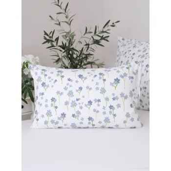 Povlak na dekorativní polštářek Flanelový povlak na polštář 40 x 60 cm - Pomněnky