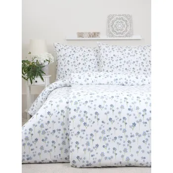 Povlečení Prodloužené flanelové povlečení - Pomněnky