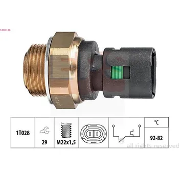 Ventilátor topení a klimatizace Teplotní spínač, větrák chladiče EPS 1.850.128