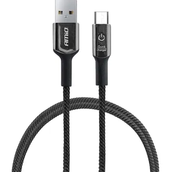 Datový kabel Kabel USB microUSB s LED diodou 1 m UC-11