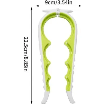 Otvírák Multifunkční otvírák lahví a víček | kuchyňské potřeby, čtyřpolohový otvírák - zelený