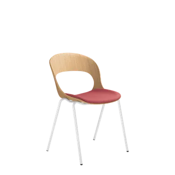 Jídelní židle Židle LOTUS-LT-02-H-N0 (čalouněný sedák, podnož bílá)