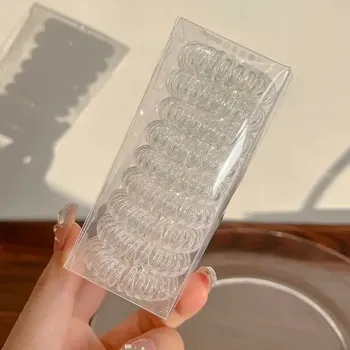 Elastické barevné gumičky do vlasů pro dívky | dívčí doplňky 9 ks - jasný