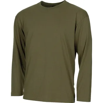 MFH Tričko US s dlouhým rukávem, zelené Velikost: S