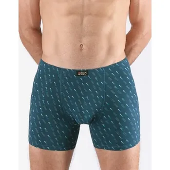 Pánské spodní prádlo Pánské boxerky s delší nohavičkou GINO 74171P petrolejová dunaj XXL/3XL