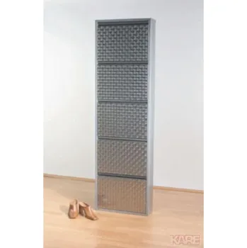 Botník KARE Design Botník Caruso 5 - stříbrný, leštěný