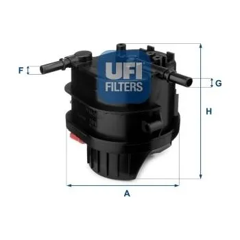 Palivový filtr Palivový filtr UFI 24.015.00