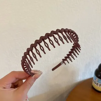 Čelenka Dámská sportovní čelenka proti skluzu | vlasové doplňky - Tmavá káva