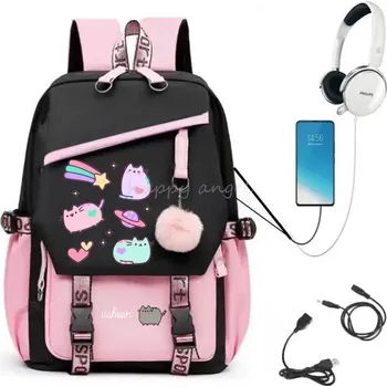 Školní batoh Dívčí školní batoh s USB portem - 15