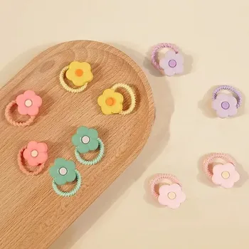 Hravé gumičky do vlasů pro děti | vlasové doplňky 10 ks - malá květina