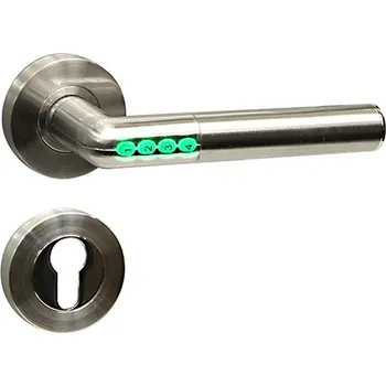 Stavební výplň MUL-T-LOCK Chytrá klika SMART TOUCH HANDLE H.02 stříbrná