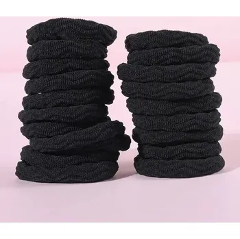 Elastické gumičky do vlasů pro ženy | módní doplňky 20 ks - Černá vlna