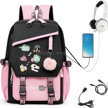 Školní batoh Dívčí školní batoh s USB portem - 10