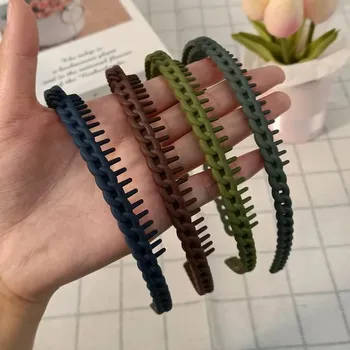 Čelenka Dámská čelenka pro snadné nošení | sportovní doplňky 4 ks - Tmavě zelená