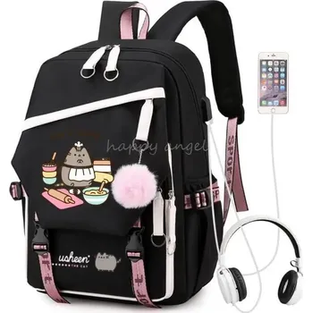 Školní batoh Dívčí školní batoh s USB portem - 04