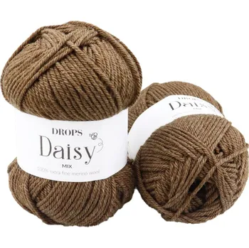 Příze Drops Daisy mix 14 hnědá
