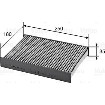 Ventilátor topení a klimatizace Filtr, vzduch v interiéru VALEO 715820